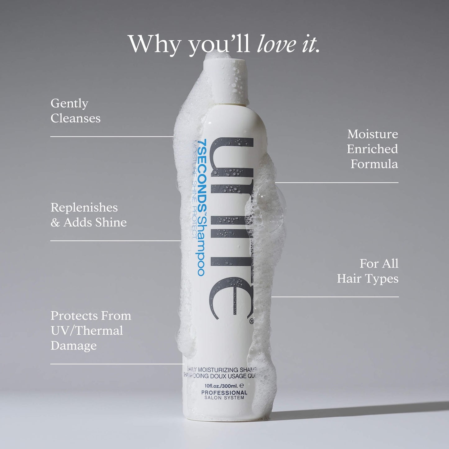 UNITE Hair 7SECONDS Hidratlaşdırıcı və Parıltılı Şampun