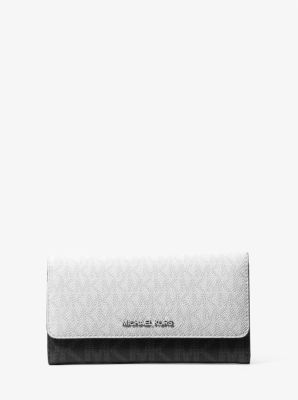 Michael Kors Jet Set Travel Signature Logo Üçkatlı Cüzdan