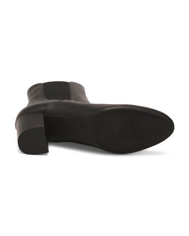 STUART WEITZMAN Made In Spain Leather Yuliana 60 Çəlsi Çəkmələri