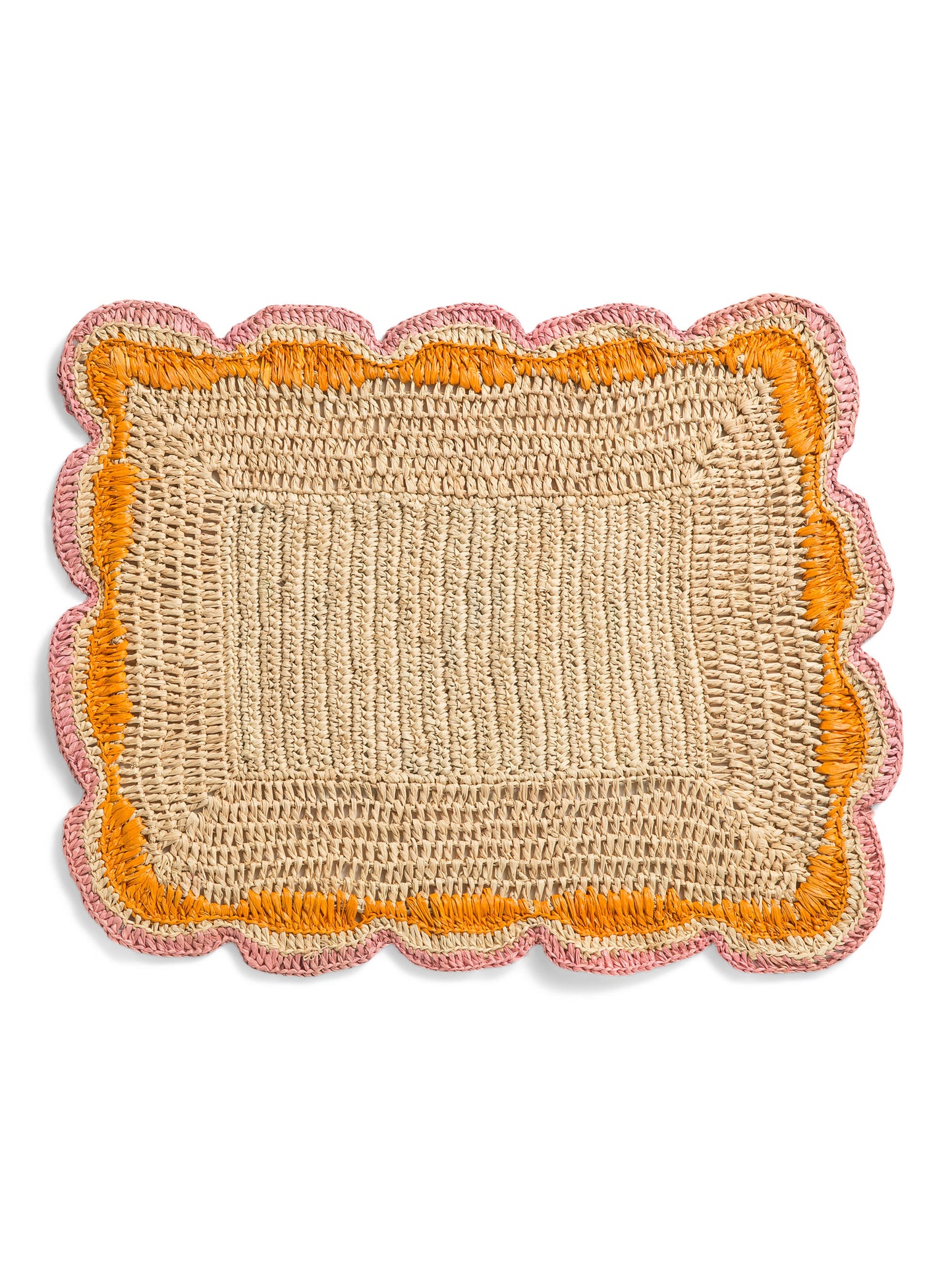 PAYTON JAMES Garden Party Raffia Düzbucaqlı Masa Altlığı