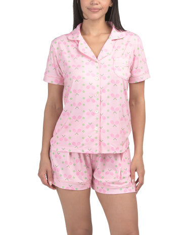 CHELSEA PEERS 2 Hissəli Istakoza Qısa Kollu Pijama Dəsti
