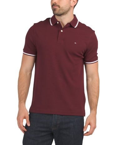 Regular Fit Richard Tipped Qısa Qollu Polo