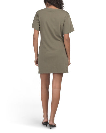 RACHEL ZOE Drape Side Ruched Mini Dress