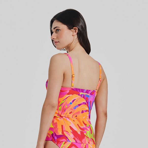 Freshwater Qadın Molded Cup Twist Tankini Üzgüçülük Üstü