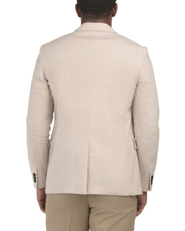 Linen Blend Clinton City Gödəkçə