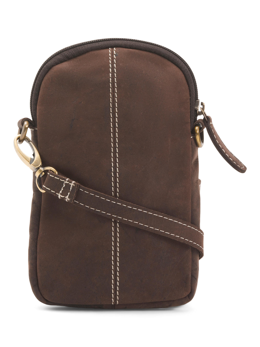 AMERICAN BISON Unisex Nubuck Dəri Avcı Kiçik Kəmər Çantası