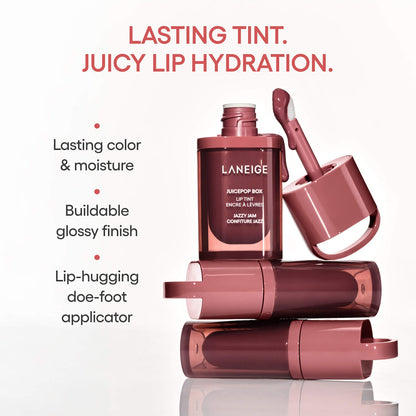 LANEIGE JuicePop Box Hidratasyon və Yüngül Yağlı Dodaq Tinti