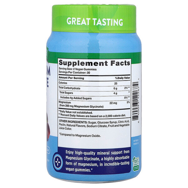 Nature's Truth Magnesium Glycinate Qamma Vitaminlər Turş Üzüm 60 Adet
