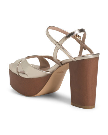 STUART WEITZMAN Leather Maia Platform Sandals