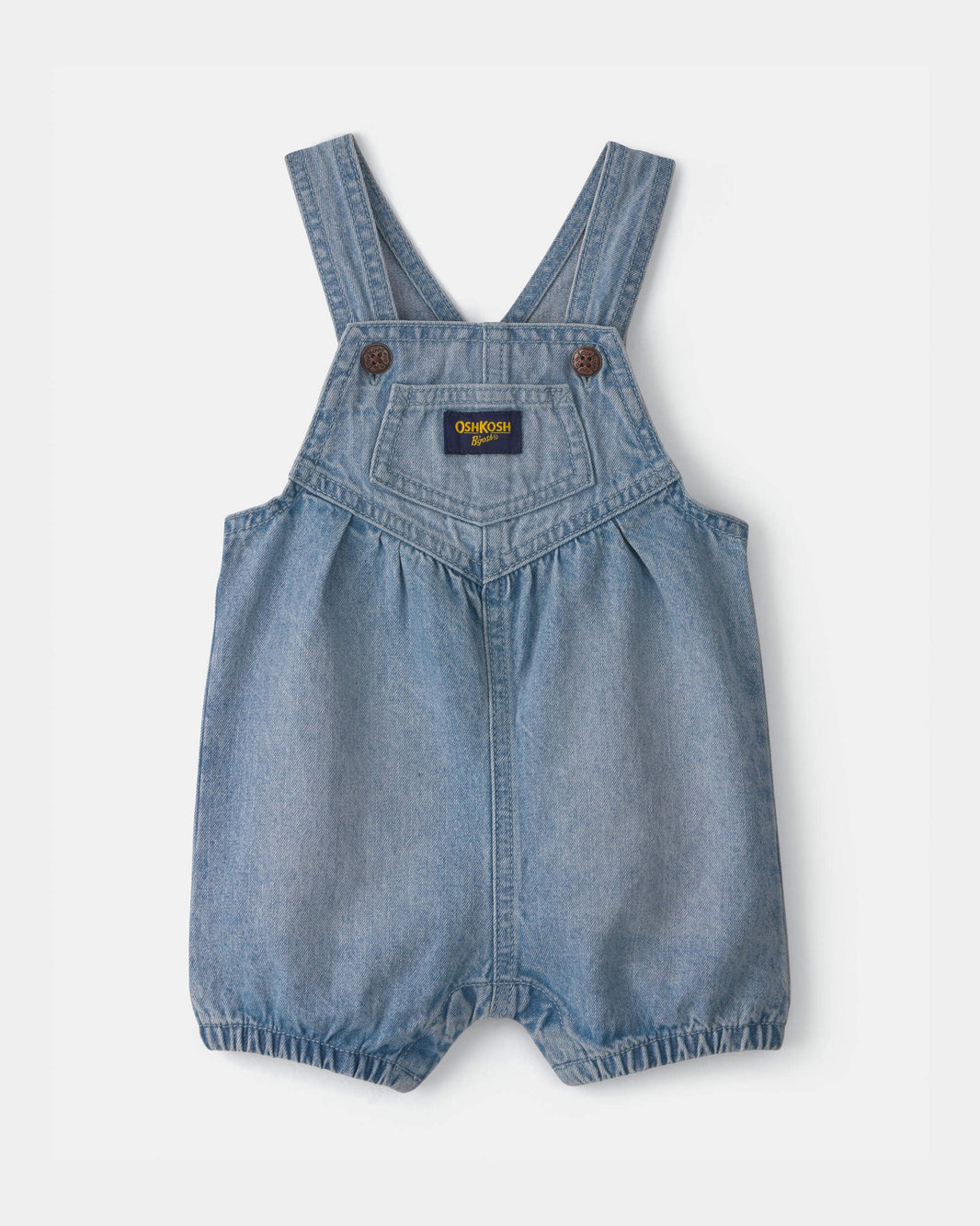 OshKosh B'gosh Qız Uşaq Vintage Stilində Denim Qısasalvar - Orta Rəngli