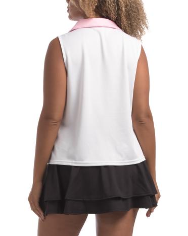 NANETTE LEPORE Fermuarlı Polo Tank Top YoxYox
