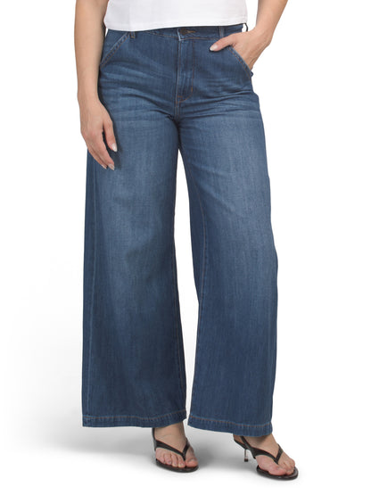 Nori Geniş Paça Denim Şalvar
