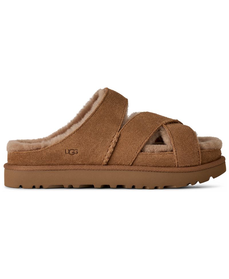UGG Qadın Greenport Çapraz Kəmər Açıq Burun Sürüşən Sandal