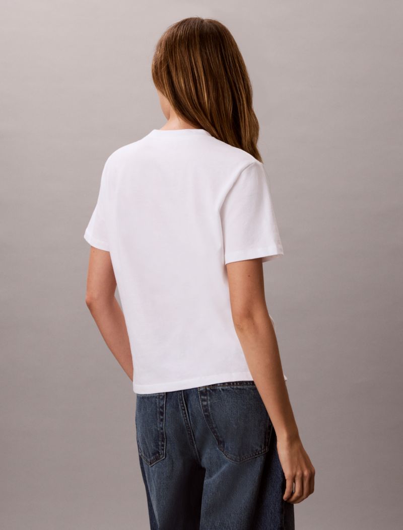 Calvin Klein NYC Monogram Qrafiki Klassik Köynək