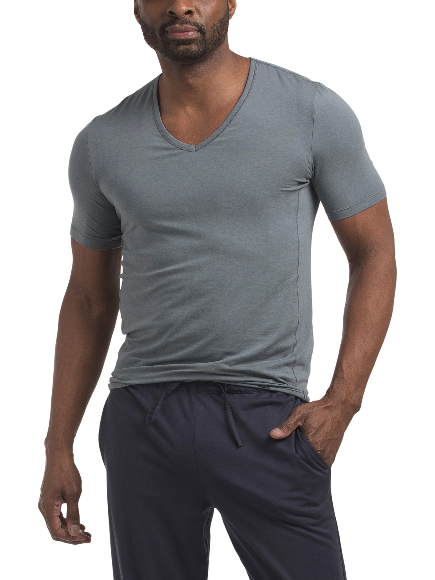 HANRO Natural Function Uyğun V-Boyunlu T-Shirt