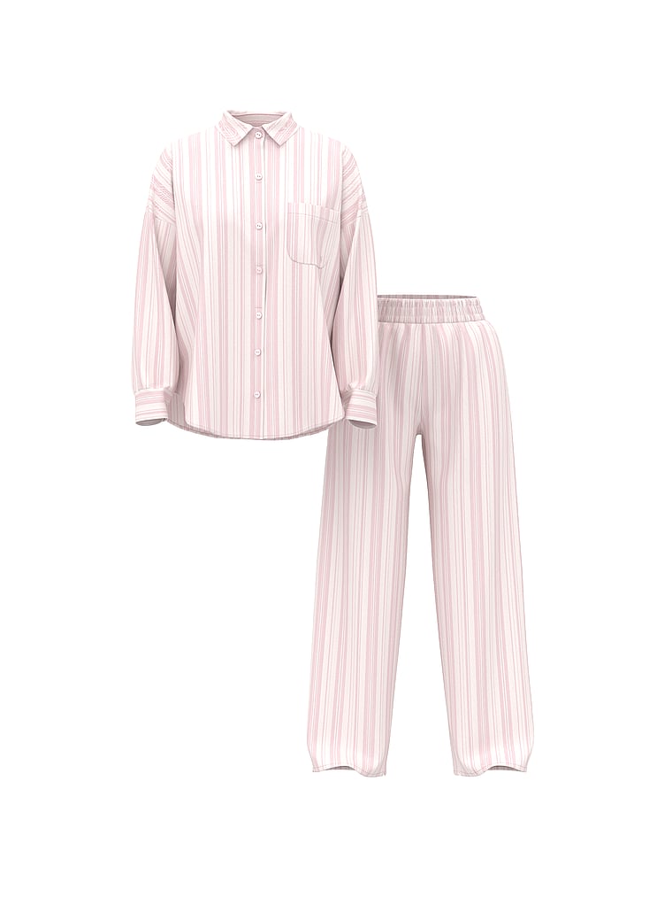 Victoria's Secret Modal-Pambıq Uzun Pijama Dəsti