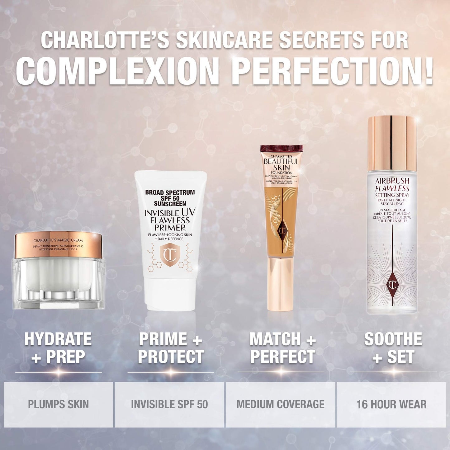 Charlotte Tilbury Yüngül Görünməz UV Kusursuz Primer SPF 50