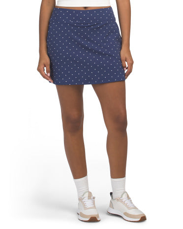 Printed Active A-line Skort