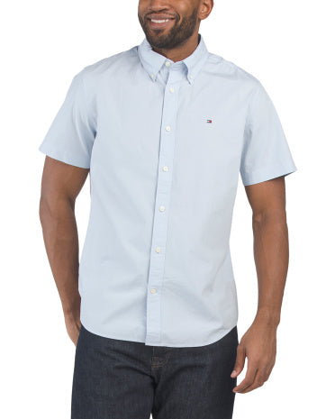 Signature Stripe Qısa Kollu Köynək