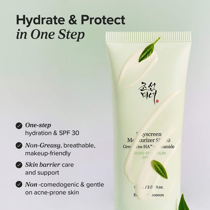 Beauty of Joseon Dayscreen 2-in-1 SPF 30 Nəmləndirici Krem Yaşıl Çay-HA + Seramidlər