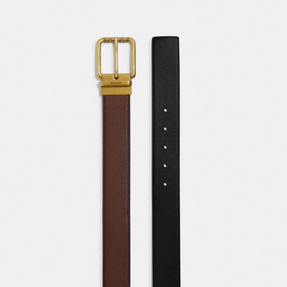 Coach Square Roller Buckle Cut-To-Size Dönən Kəmər, 38 Mm