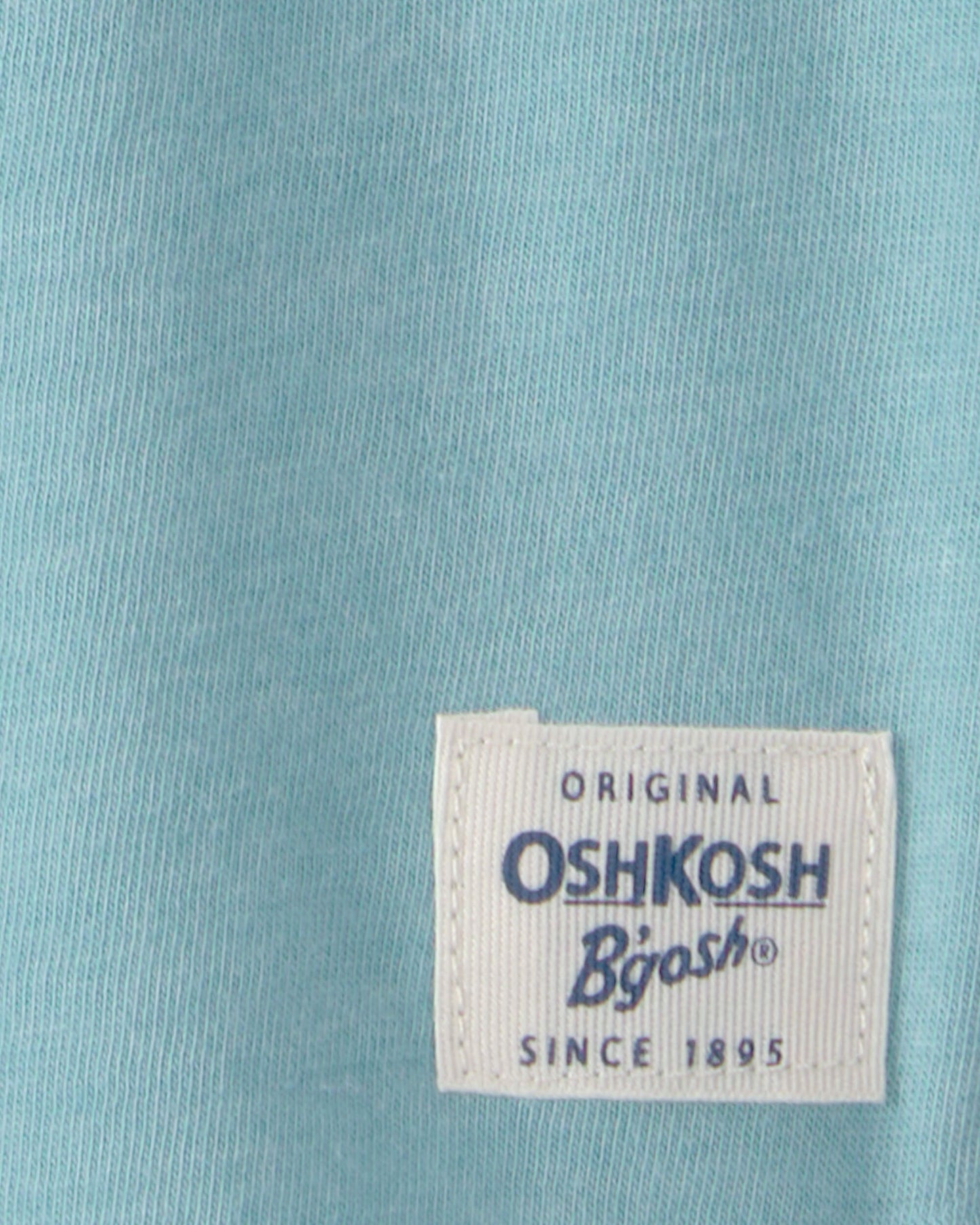 OshKosh B'gosh Uşaq Oğlan Qısa T袖 Henley Köynəyi - Firuzə