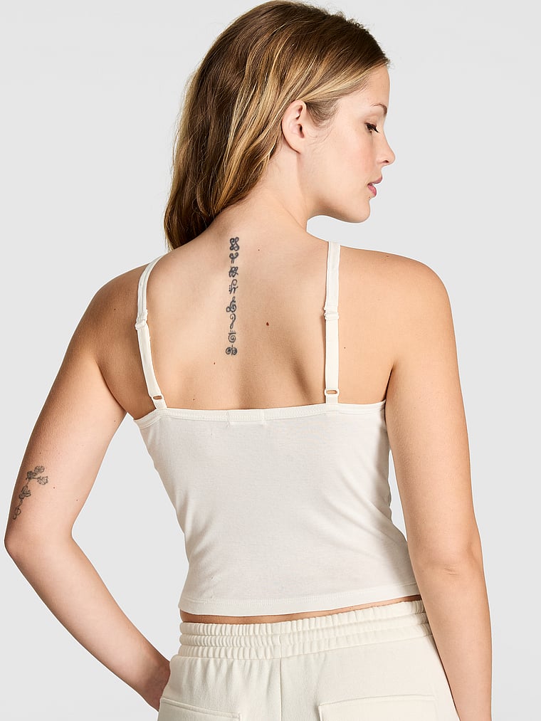 PINK Pamuk Henley Kamisolası
