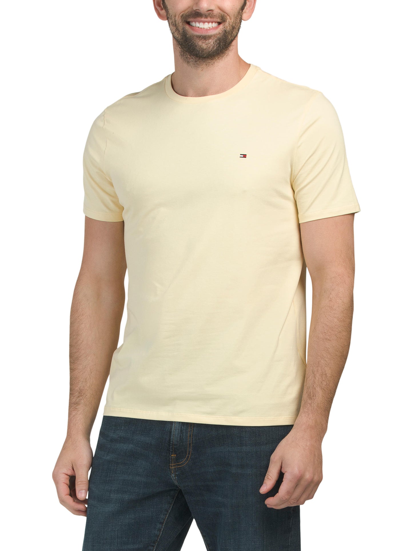 Crew Neck Stretch Qısa Təkə Köynək