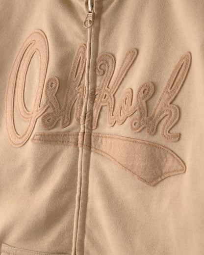 OshKosh Uşaq Logo Zip-Up Huddi - Bej