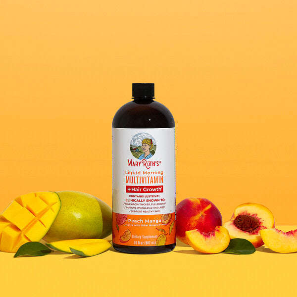 Maryruth S Sıvı Səhər Multivitamini Saç Böyüməsi Şaftalı Mango 30 Fl Oz 887 Ml YoxYox