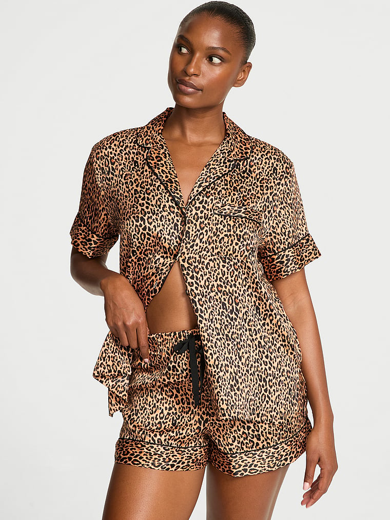 Victoria's Secret Signature Atlasa Qısa Pijama Dəsti