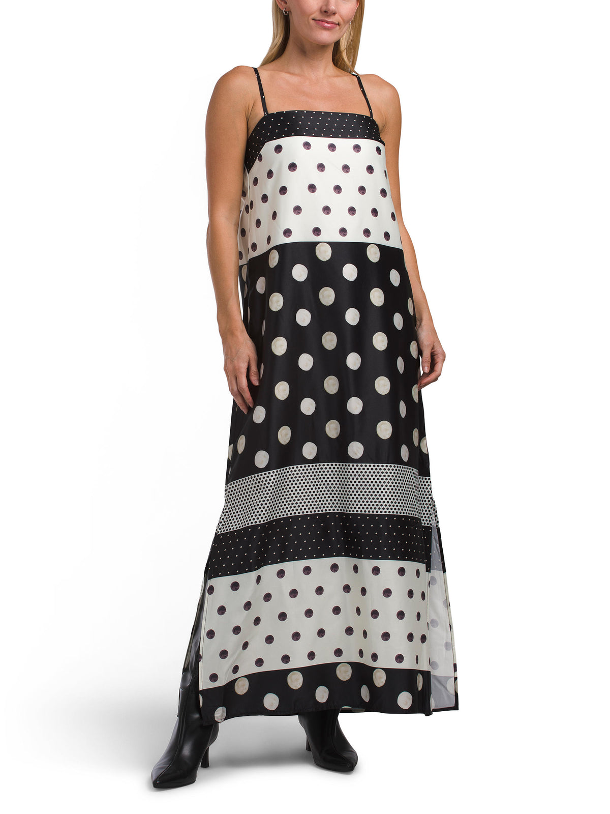 WHITE CLOSET Kolsuz Nöqtəli Maxi Geyim