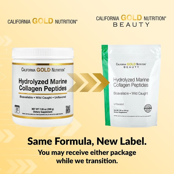 California Gold Nutrition Hidrolizə Edilmiş Dəniz Kollageni Peptidləri 200 q