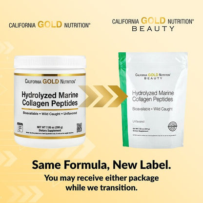 California Gold Nutrition Hidrolizə Edilmiş Dəniz Kollageni Peptidləri 200 q