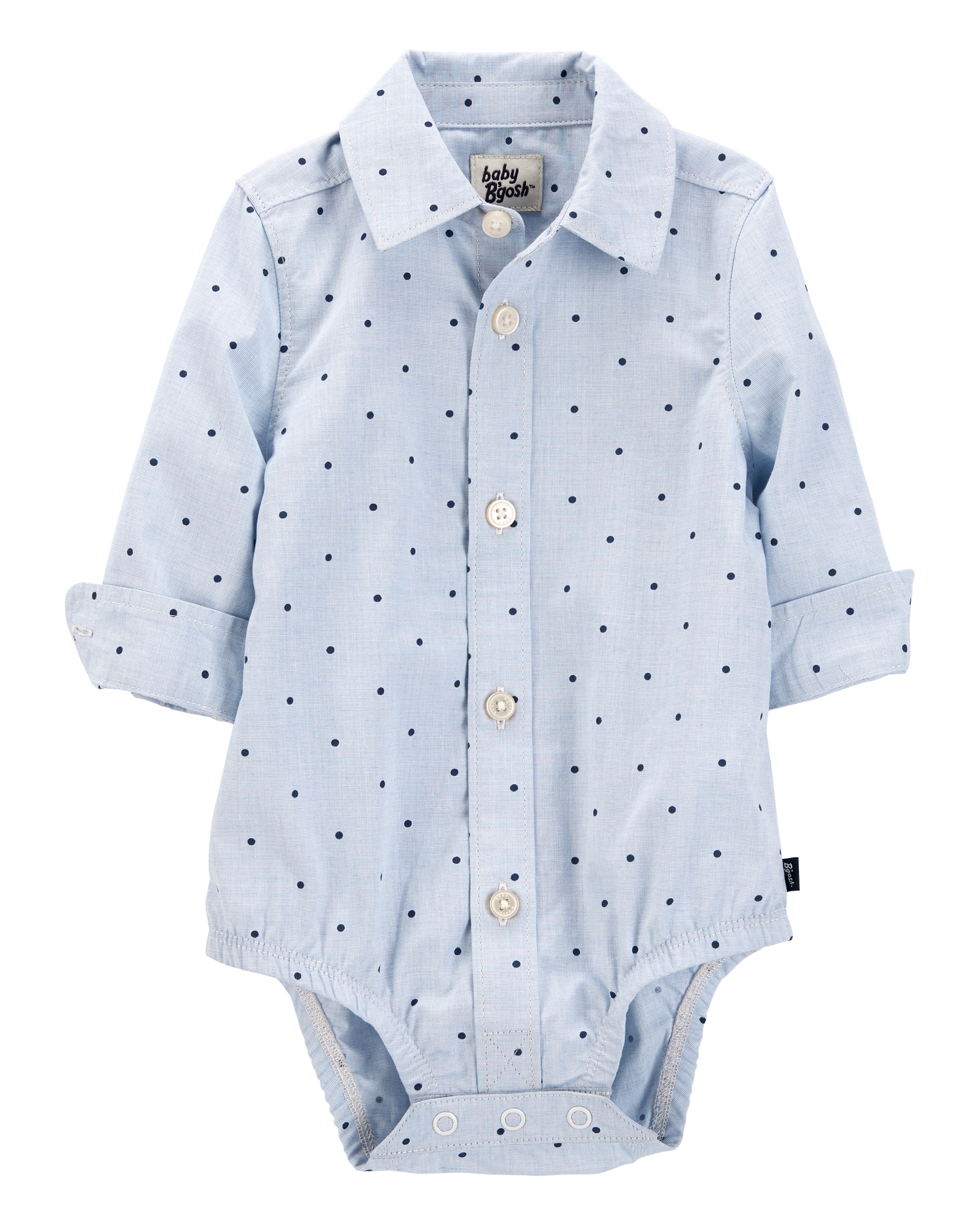 OshKosh B'gosh Uşaq Oğlan Nöqtəli Düymələ Bodysuit