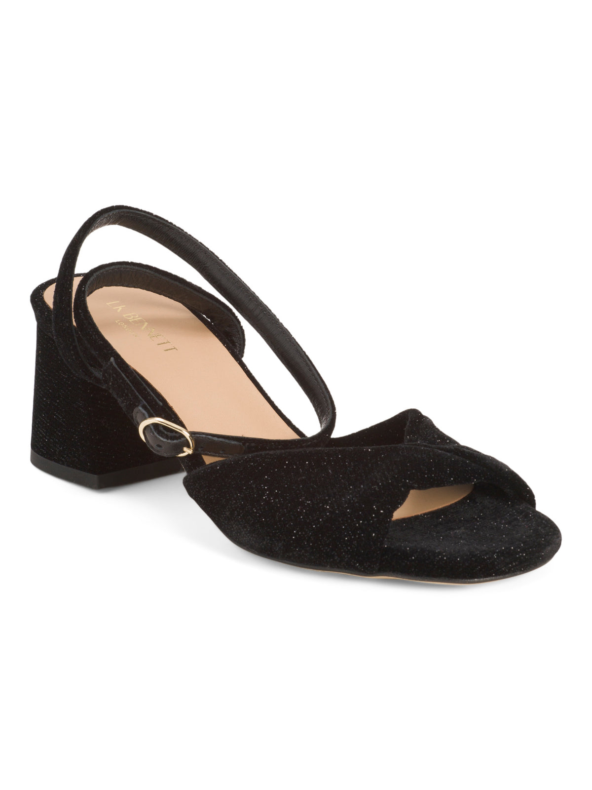 LK BENNETT Joelle Twist Blok Topuqlu Formal Sandal