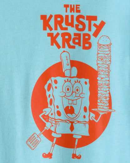 Carter's Oğlan Nickelodeon SpongeBob SquarePants Qrafik Tişört - Mavi