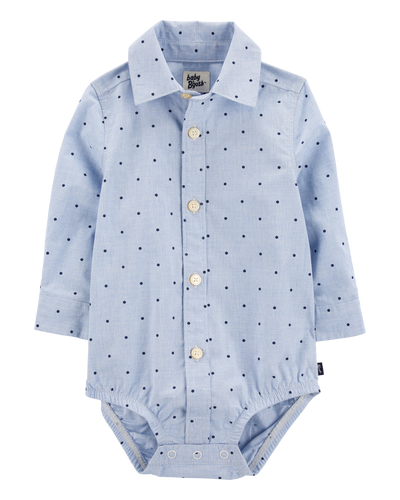 OshKosh B'gosh Uşaq Oğlan Nöqtəli Düyməli Bodysuit