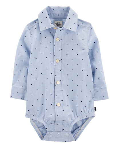 OshKosh B'gosh Uşaq Oğlan Nöqtəli Düyməli Bodysuit