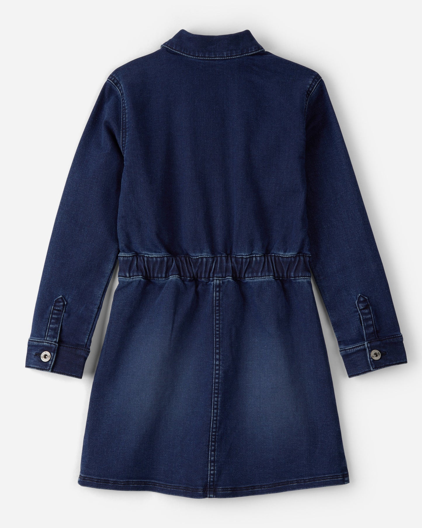 OshKosh B'gosh Qız Tünd Yuyulmuş Cins Uzun Kollu Geyim - Mavi