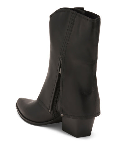 NAKED FEET Leather Curio Orta Gөvdəli Çəkmə