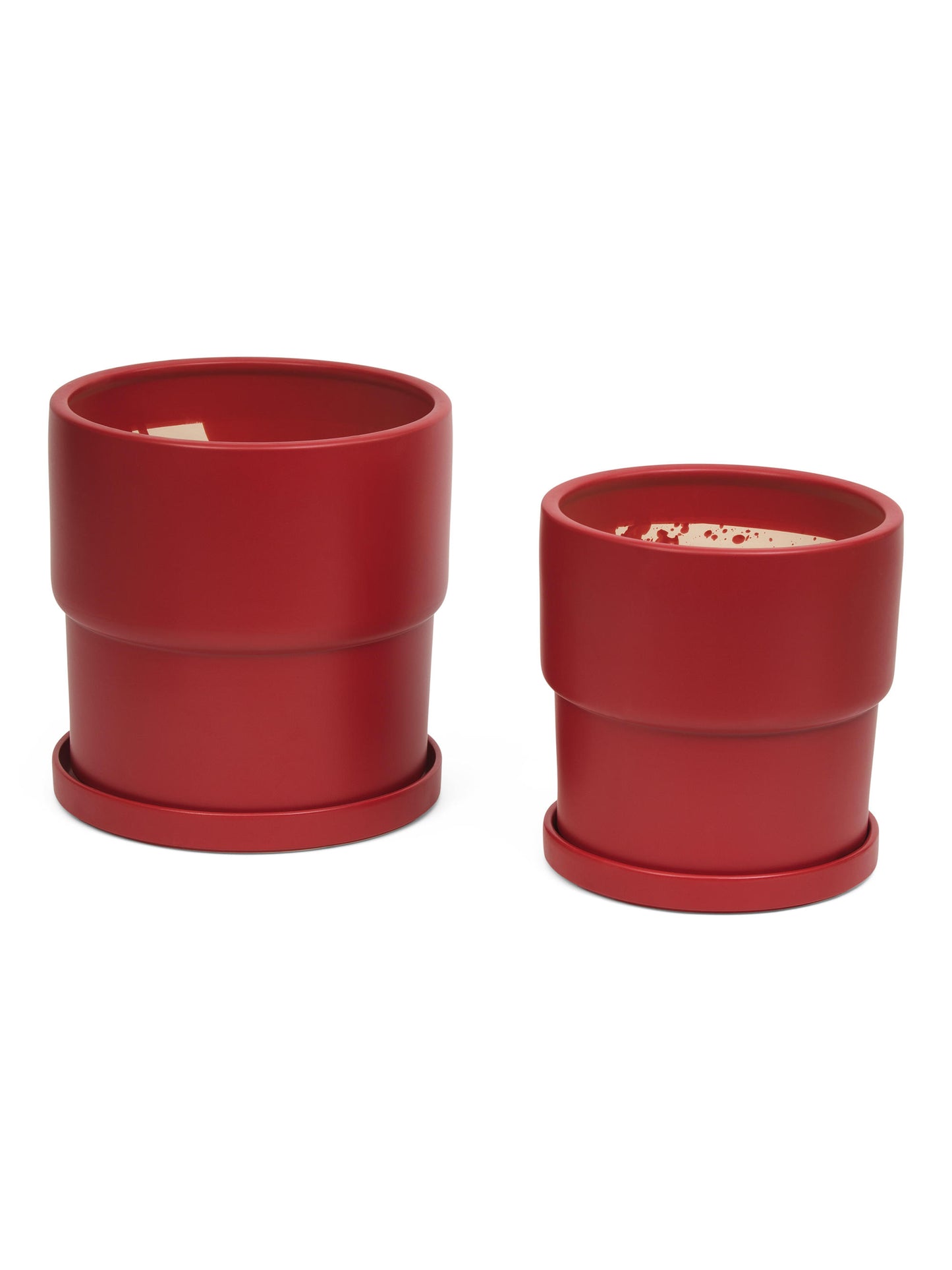 MOMMA POTS 2pc Calyx Çini Saksı və Altlıq Dəsti