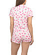 JUICY COUTURE 2 Parçalı Çiçəkli Qısa Kollu Pajama Dəsti