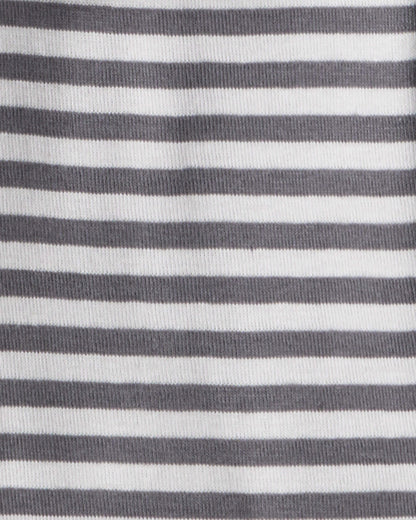 Carter's Uşaq Oğlan Yeti Baskılı 100% Pamuk Uzun Kollu Yapışan Oturuş 4 Parçalı Pijama - Boz/Yaşıl