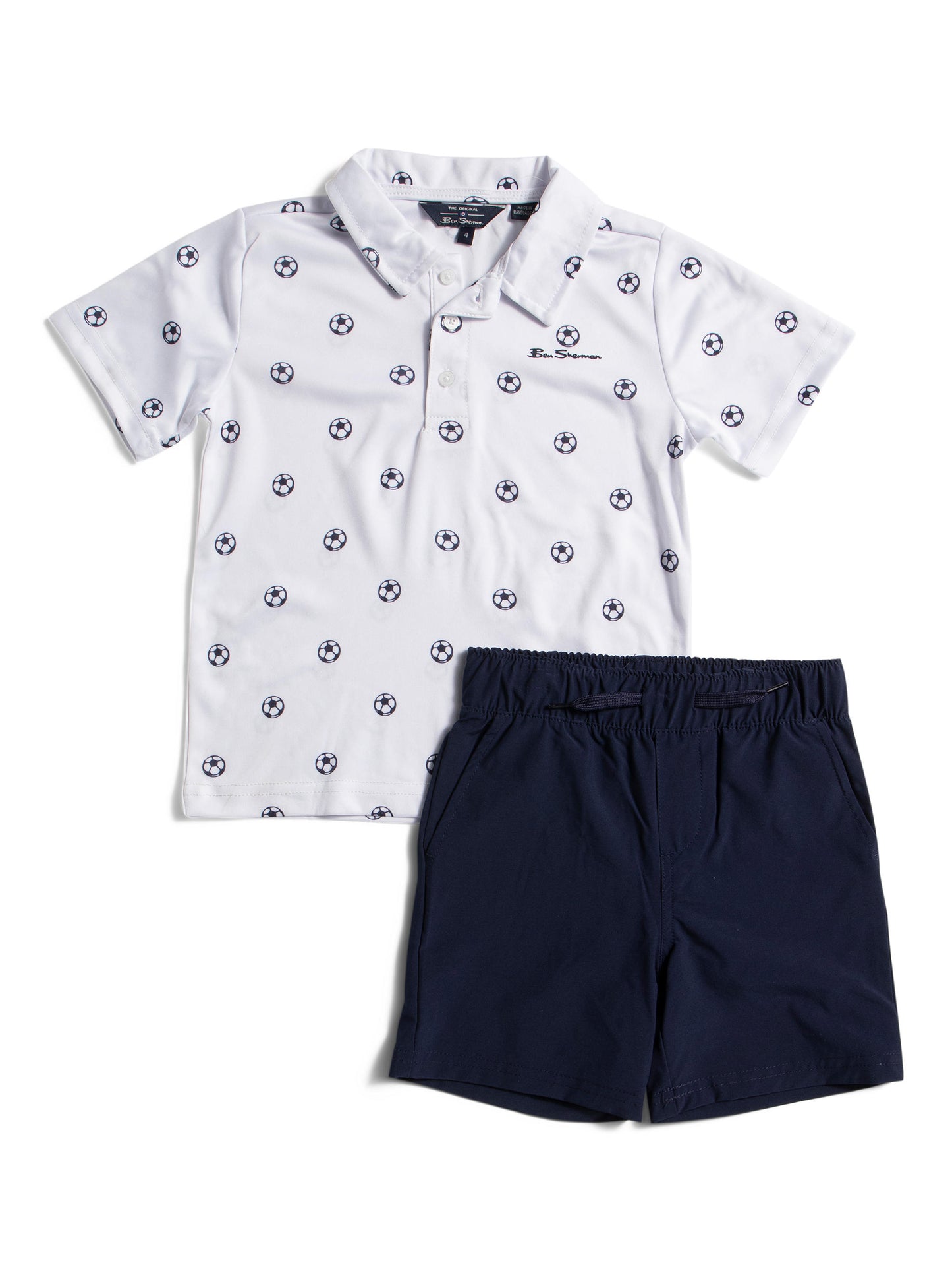 BEN SHERMAN 2 Parçalı Oğlan Futbol Topu Texniki Polo və Şort Dəsti