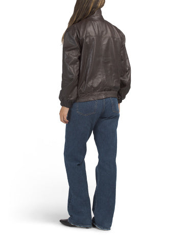 BOD &amp; CHRISTENSEN Leather Hailley Yeni Stil Gödəkçə