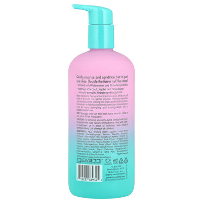 Giovanni Eco Chic Uşaq 2-in-1 Gündəlik Şampun Balzam Bütün Saç Tipleri Üçün 16.5 Fl Oz 487 Ml