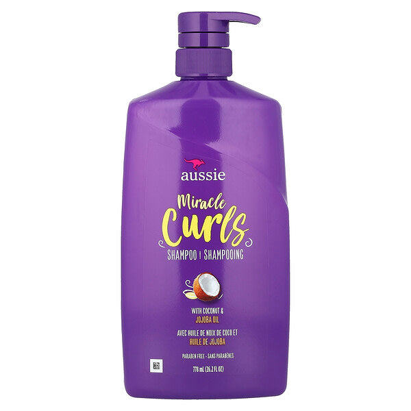 Aussie Miracle Curls Şampun Kokos Və Jojoba Yağı İlə 26.2 Fl Oz 778 Ml