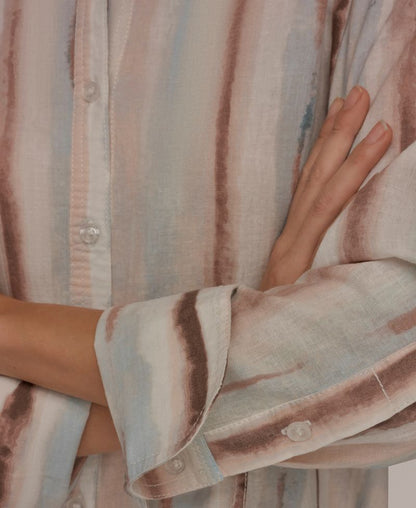 Donna Karan Weekend Qadın Uzun Cəkəli Düymə Köynəyi