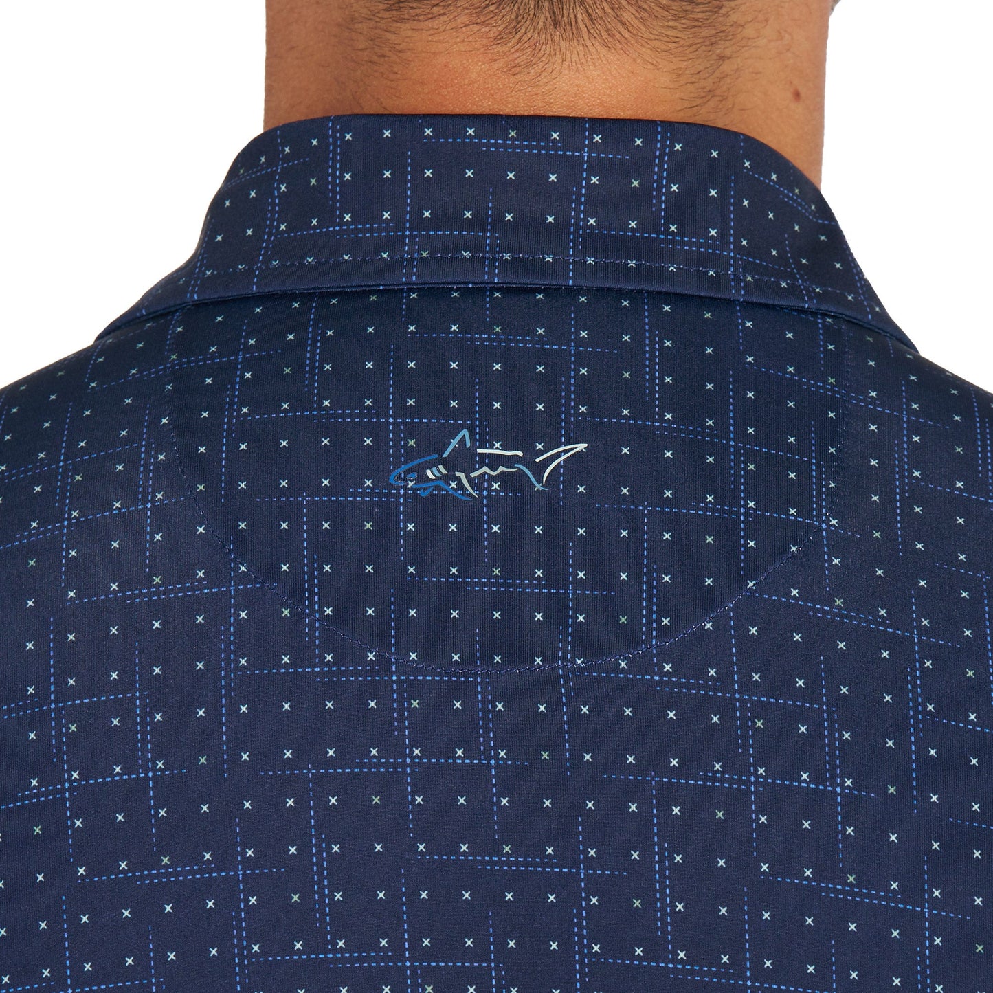 Greg Norman Kişi ML75 Stretch Polo Köynəyi, Mavi